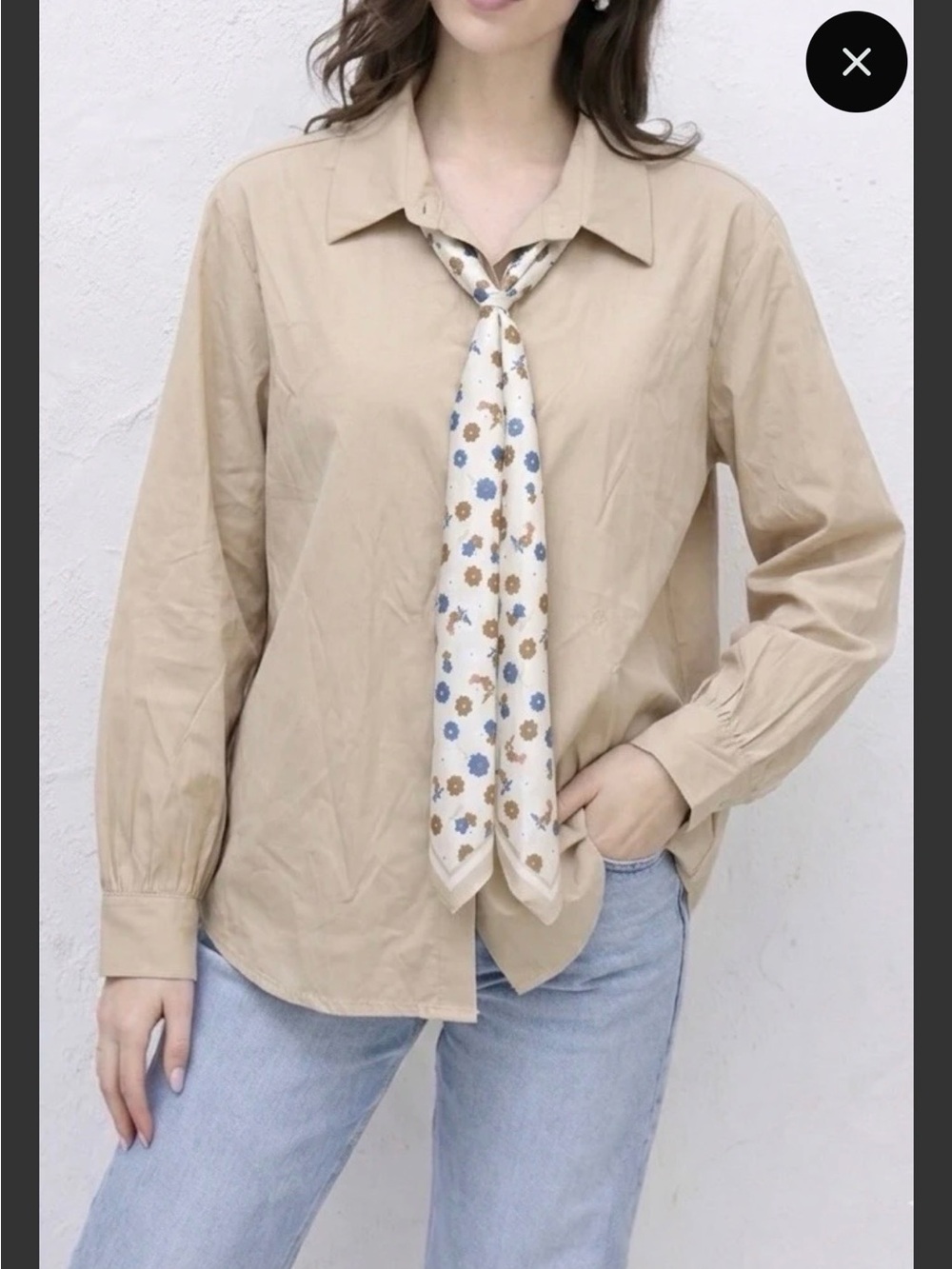 IT81. From Italy 🇮🇹 Classic Button-Down Shirt with Light Scarf Tie (see colors) - Picture 2 of 7